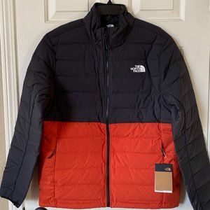 The North Face Belleview Stretch Down Slim Fit Puffer Jacket Black Rusted Bronze